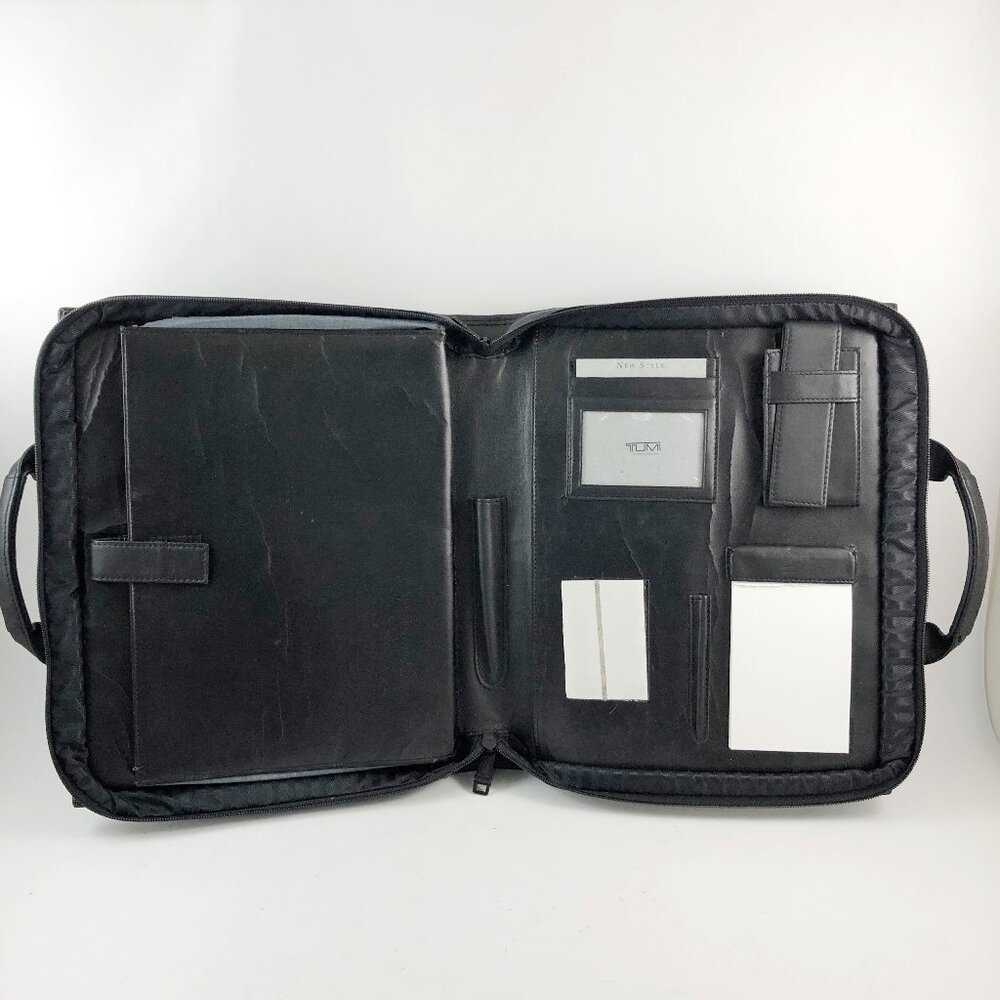 Tumi Black Leather Documents Case - image 2